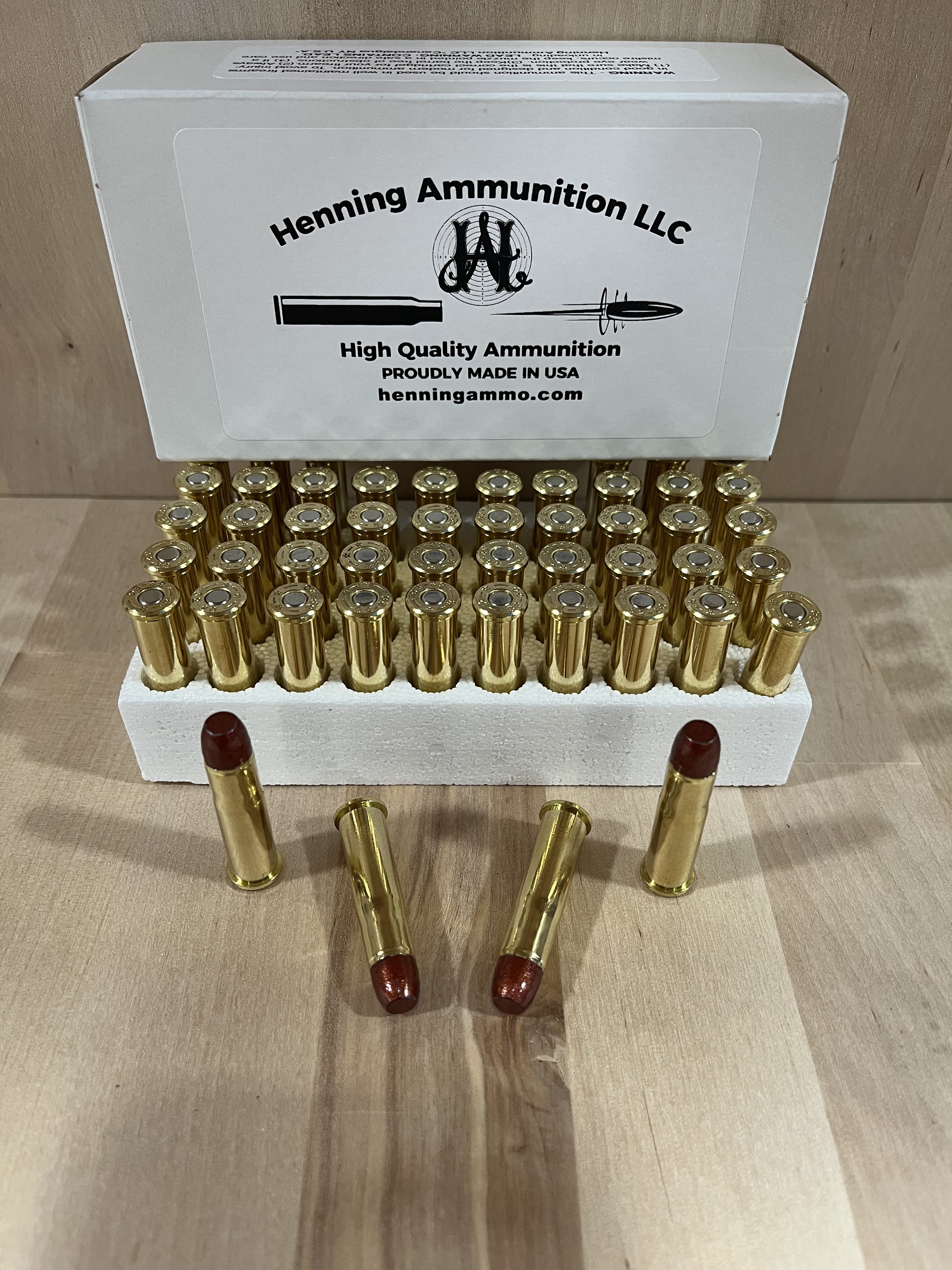 rifle rounds with packaging